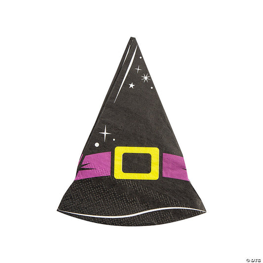 Witch Party Pointed Hat-Shaped Luncheon Napkins - 16 Pc. | USA Decoration®