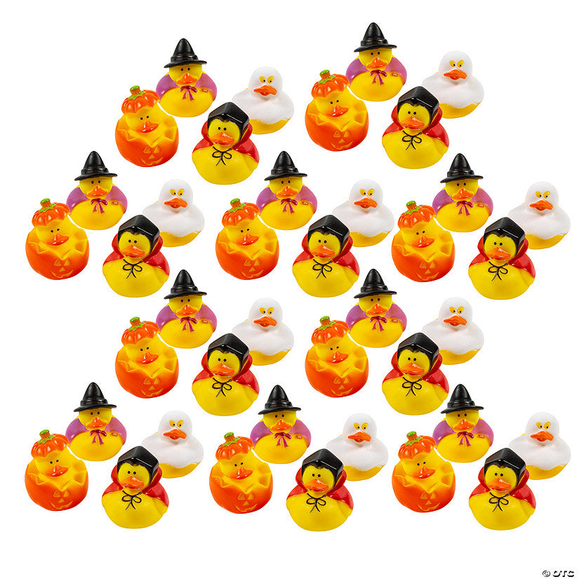 120 Piece(s): Bulk 120 Pc. Halloween Rubber Duckies | USA Decoration®