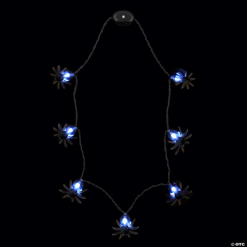 6 Piece(s): Light-Up Spider Necklaces - 6 Pc. | USA Decoration®