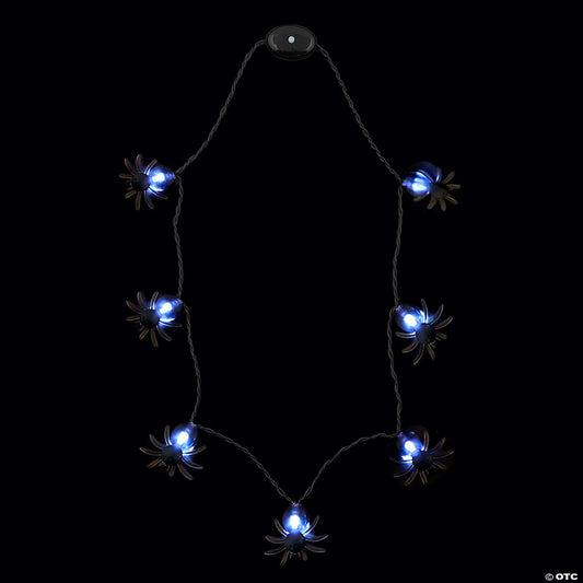 6 Piece(s): Light-Up Spider Necklaces - 6 Pc. | USA Decoration®