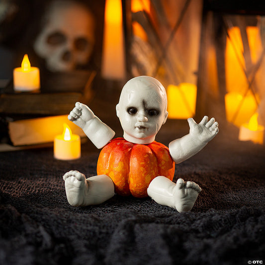 1 Set(s): Spooky Doll Pumpkin Poke-Ins Halloween Decoration - 5 Pc. | USA Decoration®