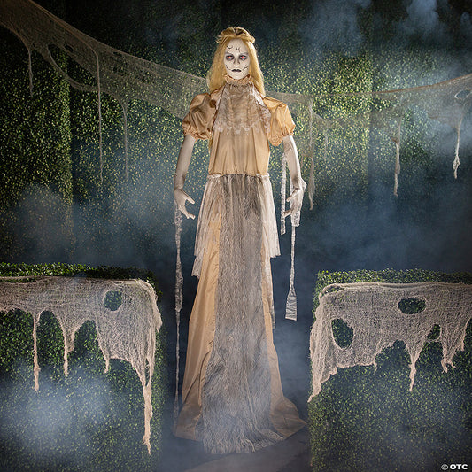 6 Ft. Animated Zombie Bride Halloween Outdoor Yard Decoration | USA Decoration®