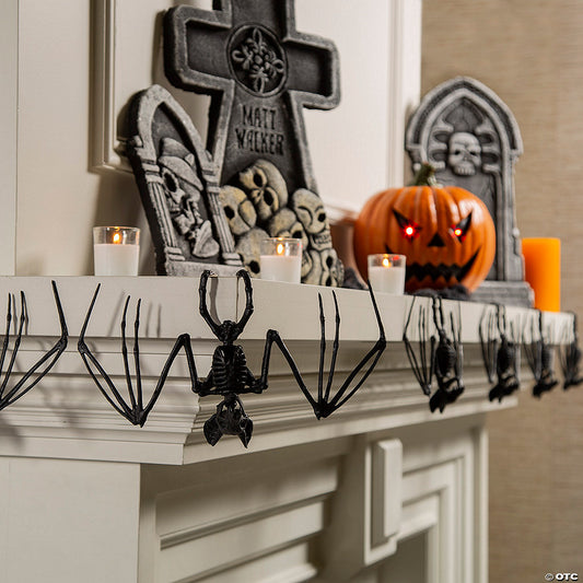 Hanging Bat Skeleton Halloween Decorations - 6 Pc. | USA Decoration®