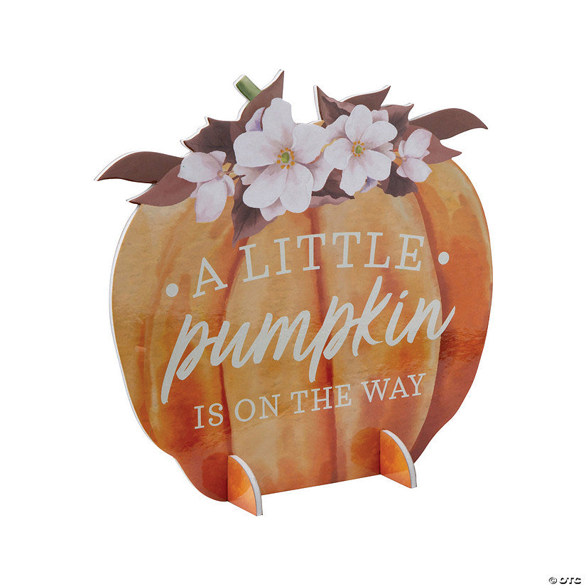 1 Set(s): A Little Pumpkin Is on the Way Centerpiece - 2 Pc. | USA Decoration®