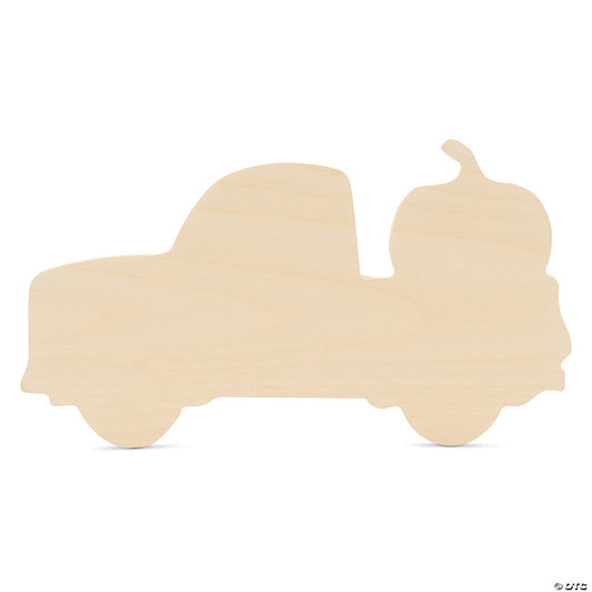 3 Piece(s): Woodpeckers Crafts, DIY Unfinished Wood 12" Pumpkin Truck Cutout Pack of 3 | USA Decoration®