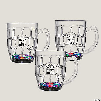 Personalized Light-Up Beer Mugs - 24 Pc. | USA Decoration®