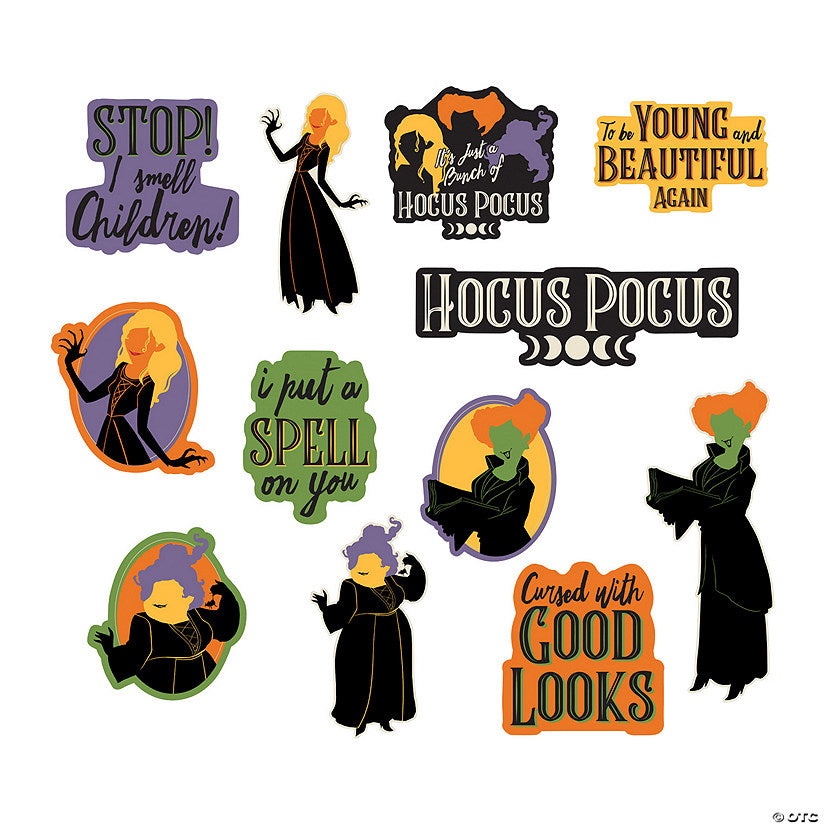 Disney's Hocus Pocus Characters Quotes Cutouts - 12 Pc. | USA Decoration®