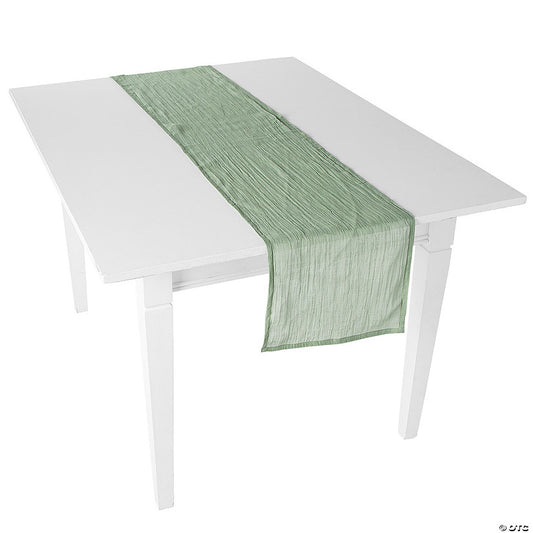 Sage Green Gauze Table Runners - 3 Pc. | USA Decoration®