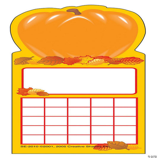 24 Piece(s): Creative Shapes Etc. - Personal Incentive Chart - Pumpkin | USA Decoration®
