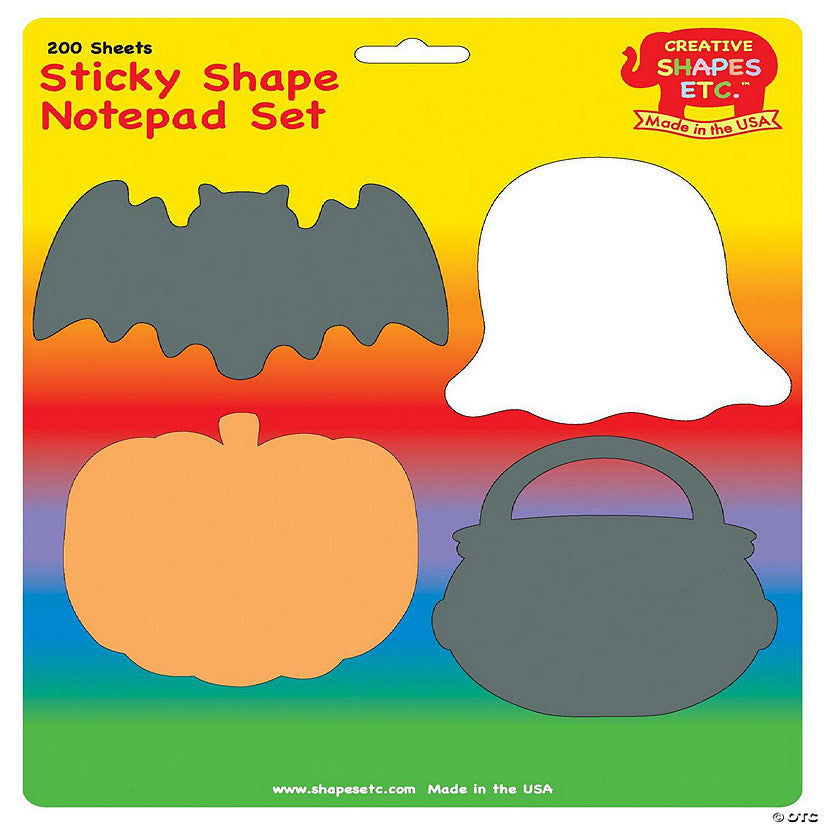 1 Piece(s): Creative Shapes Etc. - Sticky Notepad Set - Halloween | USA Decoration®