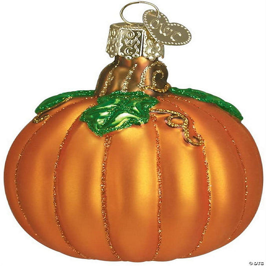 1 Piece(s): Old World Christmas Glass Blown Ornament Pumpkin 28046 | USA Decoration®