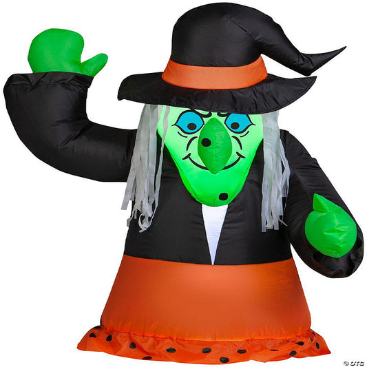 Gemmy Car Buddy Airblown Witch 3 ft Tall Multicolored | USA Decoration®