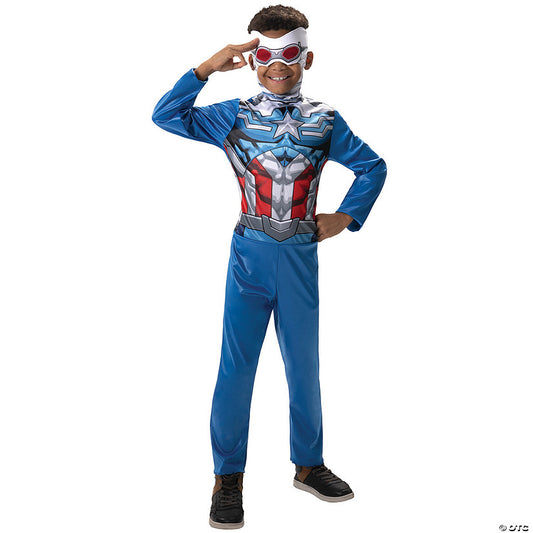 Kids Value Captain America Sam Wilson Costume | USA Decoration®