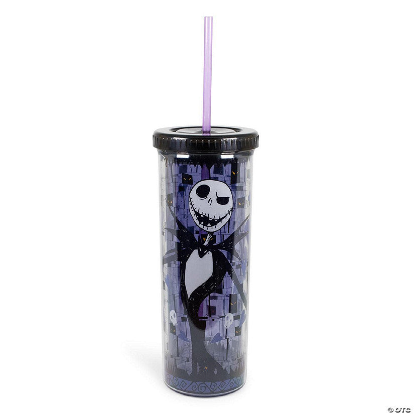 Nightmare Before Christmas Jack Skellington Carnival Cup With Straw 20 Ounces | USA Decoration®