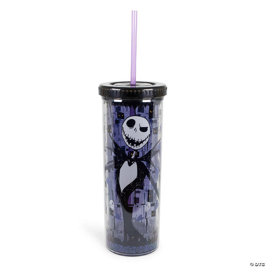 Nightmare Before Christmas Jack Skellington Carnival Cup With Straw 20 Ounces | USA Decoration®