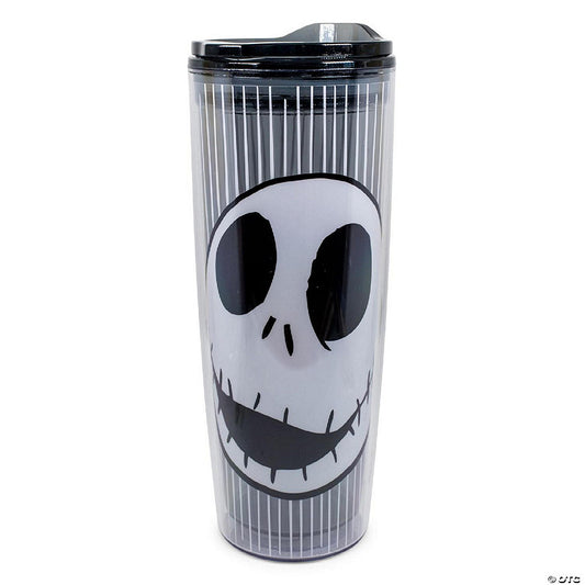 Disney Nightmare Before Christmas Jack Skull Plastic Travel Tumbler 20 Ounces | USA Decoration®