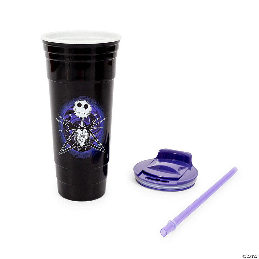 Disney The Nightmare Before Christmas Tumbler with Lid and Straw 32 Ounces | USA Decoration®