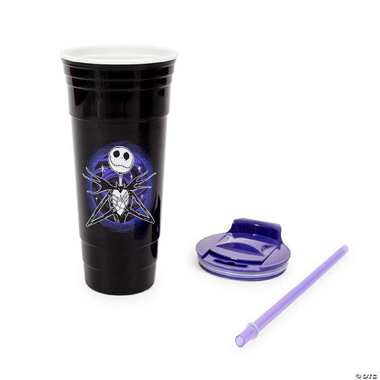 Disney The Nightmare Before Christmas Tumbler with Lid and Straw 32 Ounces | USA Decoration®