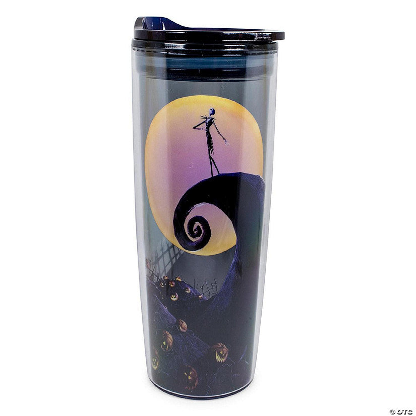 Disney Nightmare Before Christmas Jack Spiral Hill Travel Tumbler 20 Ounces | USA Decoration®