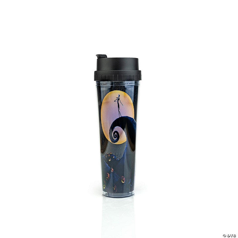 The Nightmare Before Christmas Graveyard Scene Travel Mug Holds 16 Ounces | USA Decoration®