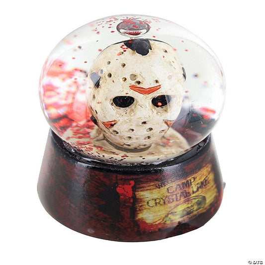 Friday The 13th Jason Voorhees Camp Crystal Lake Mini Snow Globe 2 Inches Tall | USA Decoration®