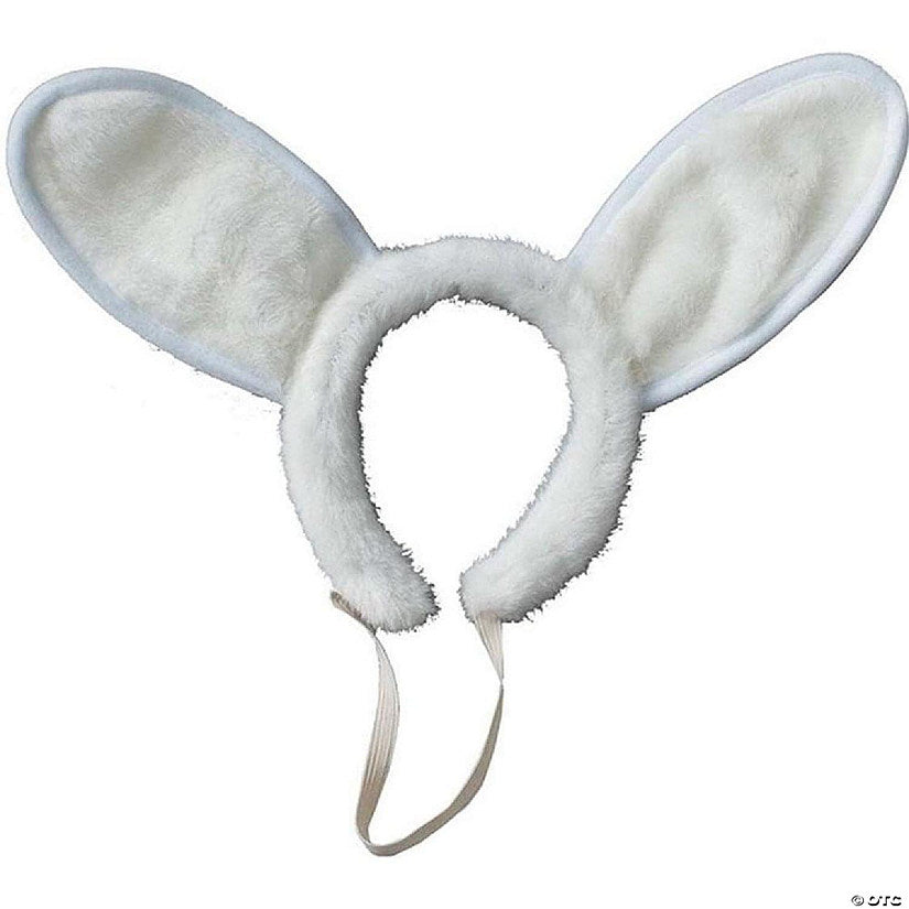 White Bunny Ears Headband