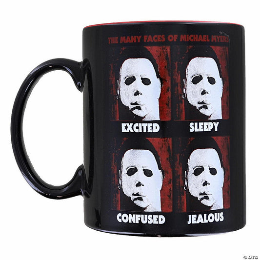 Halloween Many Faces of Michael Myers 20 Ounce Ceramic Mug | USA Decoration®