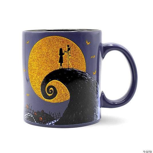 Disney The Nightmare Before Christmas Ceramic Glitter Mug Holds 20 Ounces | USA Decoration®
