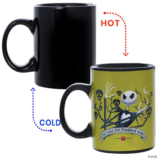 Nightmare Before Christmas Jack Skellington All Hail King Jack 11oz Heat Reveal Mug | USA Decoration®