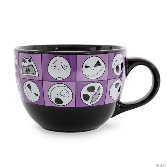 Disney Nightmare Before Christmas Jack Expressions Ceramic Soup Mug 24 Ounces | USA Decoration®