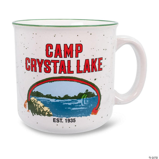 Friday the 13th Crystal Lake Ceramic Camper Mug Holds 20 Ounces | USA Decoration®
