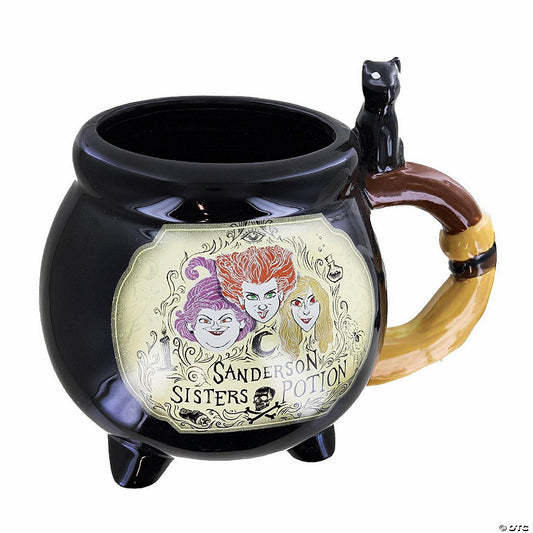 Disney Hocus Pocus Sanderson Sisters Cauldron Sculpted Ceramic Mug 20 Ounces | USA Decoration®