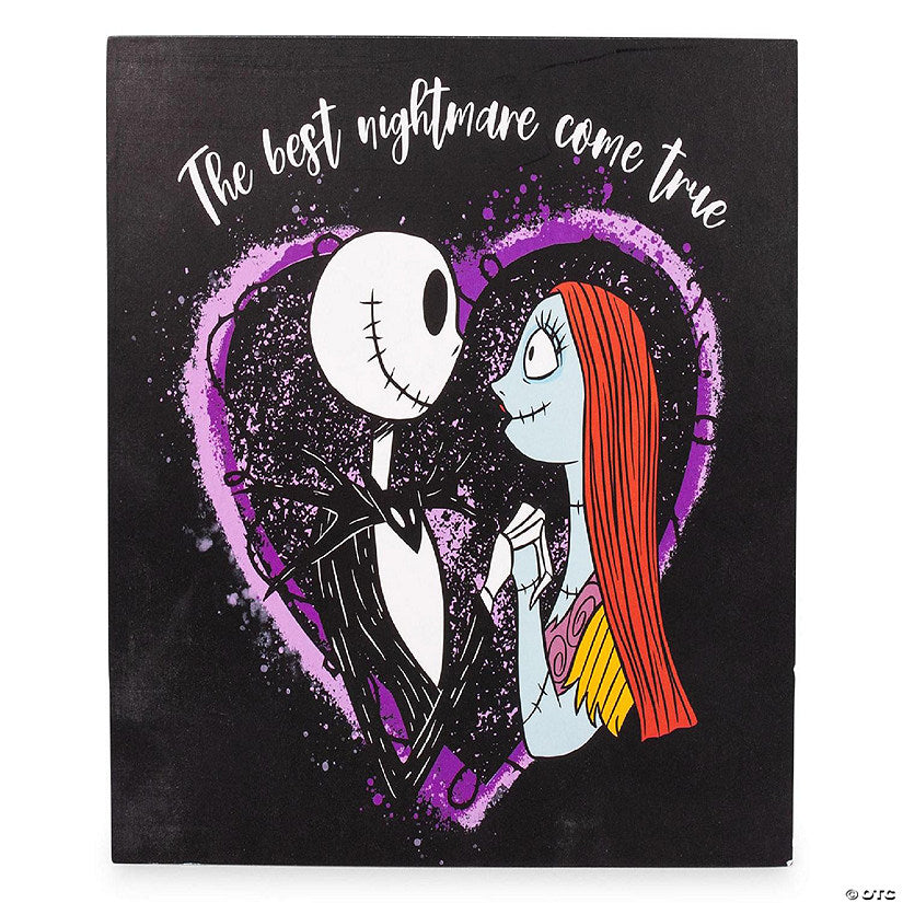 Disney The Nightmare Before Christmas Jack Sally Box Wall Sign 6 x 6 Inches | USA Decoration®
