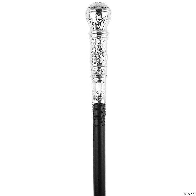 1 Piece(s): Silver Costume Walking Cane Elegant Prop Stick Dress Canes Costume Accessories for Adults and Kids | USA Decoration®