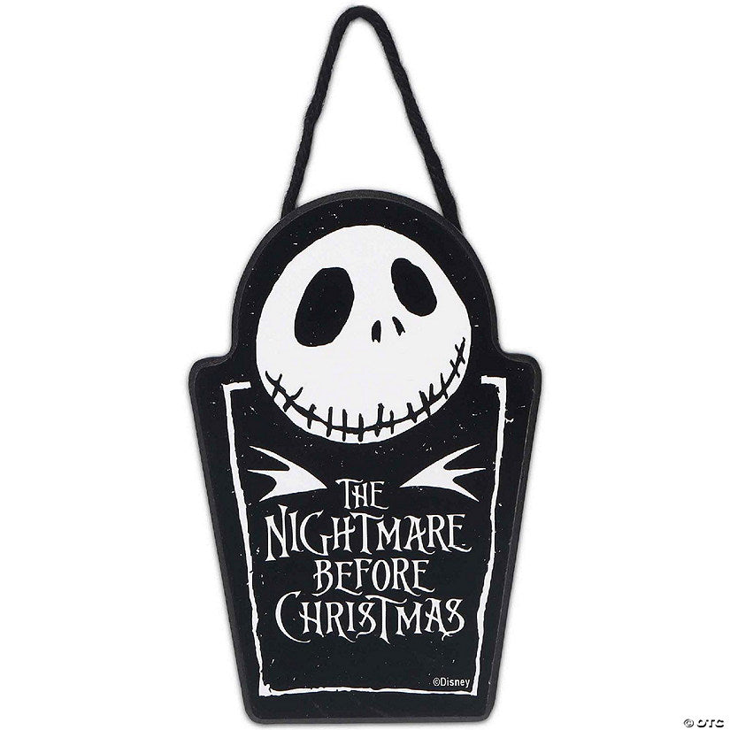 Disney 6x4 The Nightmare Before Christmas Jack Skellington Hanging Wood Wall Decor | USA Decoration®