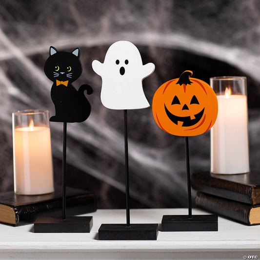 3 Piece(s): Halloween Pedestal Tabletop Decorations - 3 Pc. | USA Decoration®