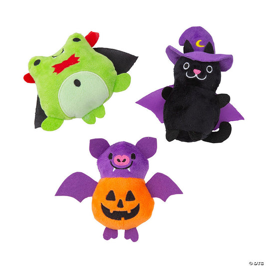 Per Dozen: Halloween Stuffed Animal Characters in Costumes - 12 Pc. | USA Decoration®