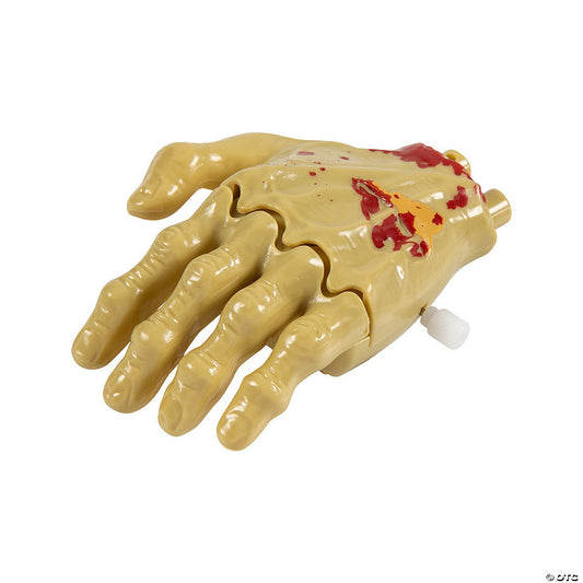 3 1/2" x 2 3/4" Wind-Up Moving Plastic Zombie Hands - 12 Pc. | USA Decoration®