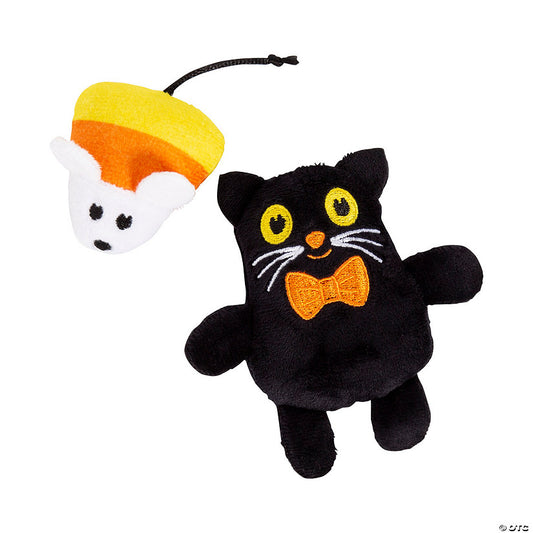 Per Dozen: Mini Halloween Stuffed Cats & Mice - 12 Pc. | USA Decoration®