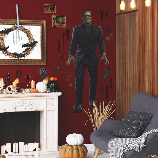 Classic Monsters Frankenstein Giant Peel Stick Wall Decals by RoomMates | USA Decoration®