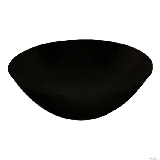 32 oz. Solid Black Organic Round Disposable Plastic Bowls (25 Bowls) | USA Decoration®