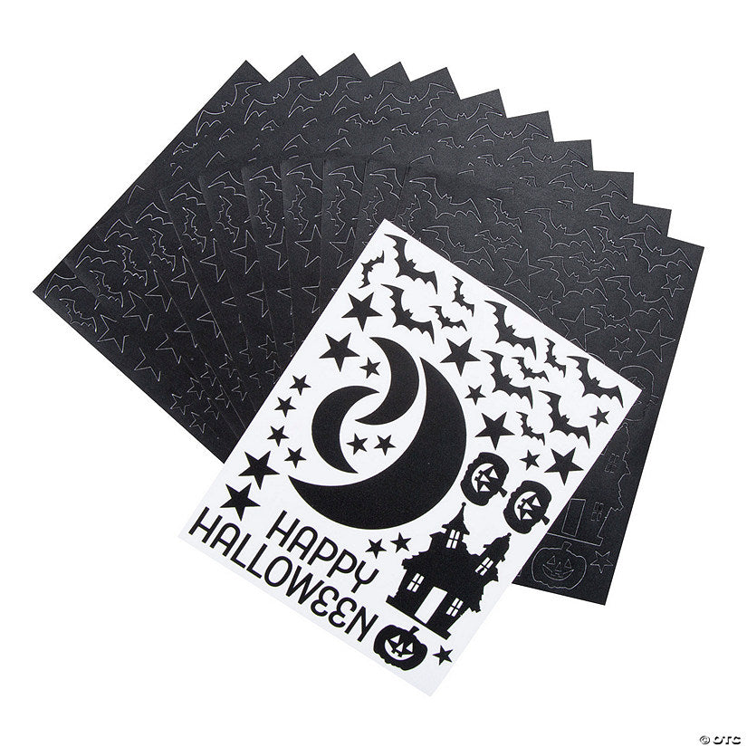 24 Piece(s): Halloween Night Decals - 24 Pc. | USA Decoration®