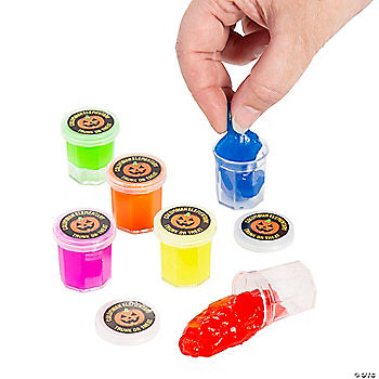 48 Piece(s): Bulk 48 Pc. Personalized Mini Halloween Slime Assortment | USA Decoration®