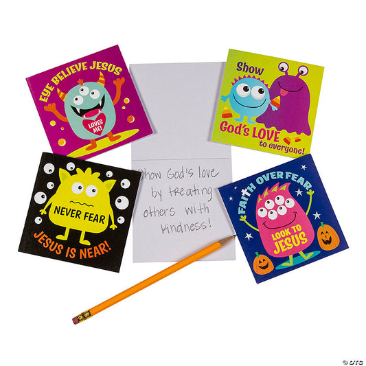 24 Piece(s): Faith Monster Notepads - 24 Pc. | USA Decoration®