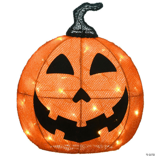 Each: National Tree Company 16 in. Pre-Lit Happy Jack-O-Lantern | USA Decoration®