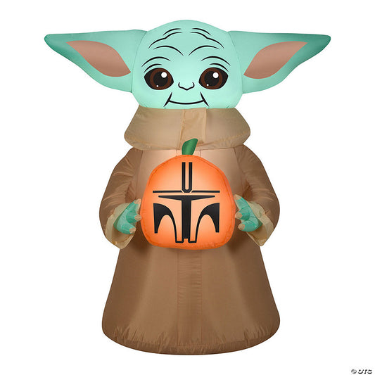Each: National Tree Company 42 in. Inflatable Halloween Baby Yoda | USA Decoration®