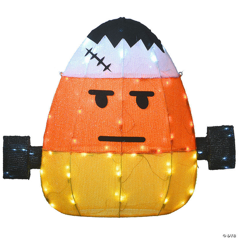 National Tree Company 24 in. Pre-Lit Candy Corn Frankenstein | USA Decoration®