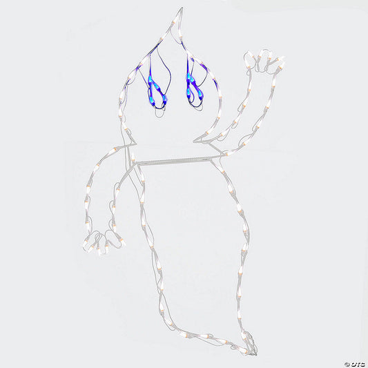 National Tree Company 51 in. Halloween Lighted Waving Ghost Decoration | USA Decoration®