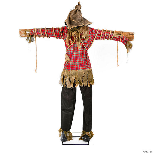 National Tree Company 72 in. Animated Halloween Spooky Scarecrow, Motion Activated | USA Decoration®