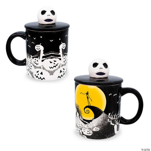 Disney The Nightmare Before Christmas Jack Ceramic Mug With Sculpted Lid | USA Decoration®